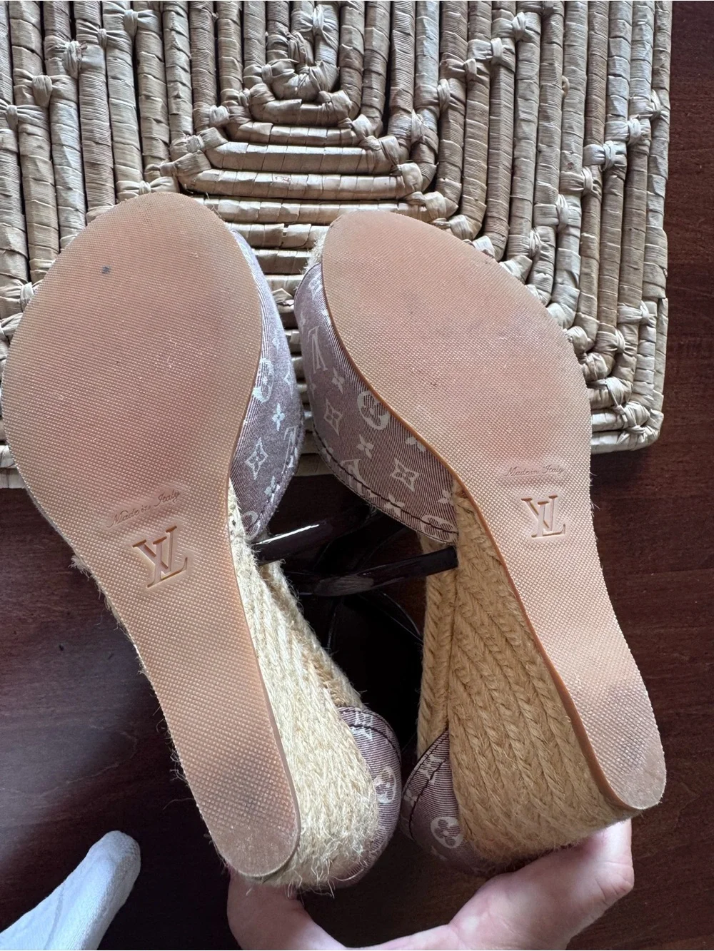 LV espadrilles like new! Size 8